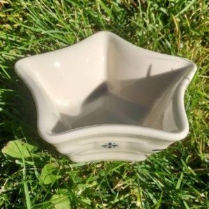 Longaberger Classic Blue Star Dish Vitrified China; Classic Dresden Blue